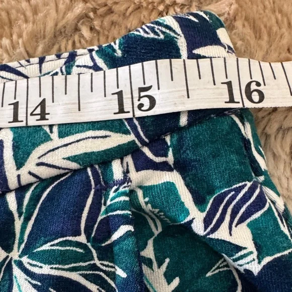 J.Jill Wearever Tropical Print Wide-leg Knit Crop Pants - Medium NWT - Picture 4 of 9